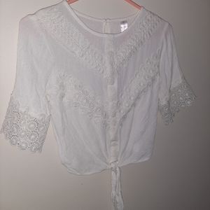 White lace top